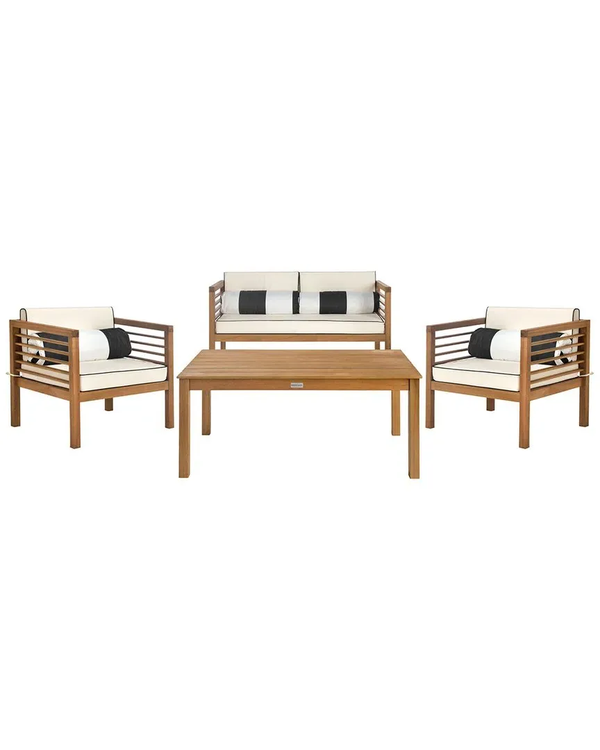 Alda 4-Piece Outdoor Set - Teak, Wood