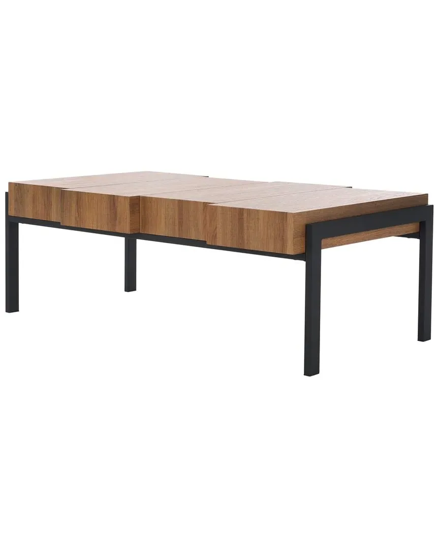 Alexander Rectangular Coffee Table - Natural Brown, MDF