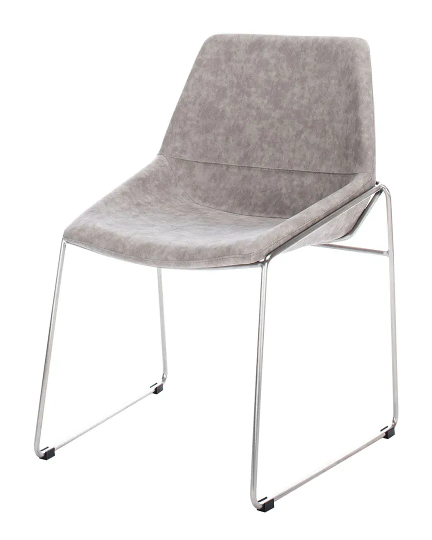 Alexis Set of 2 Dining Chairs - Stone, Plywood