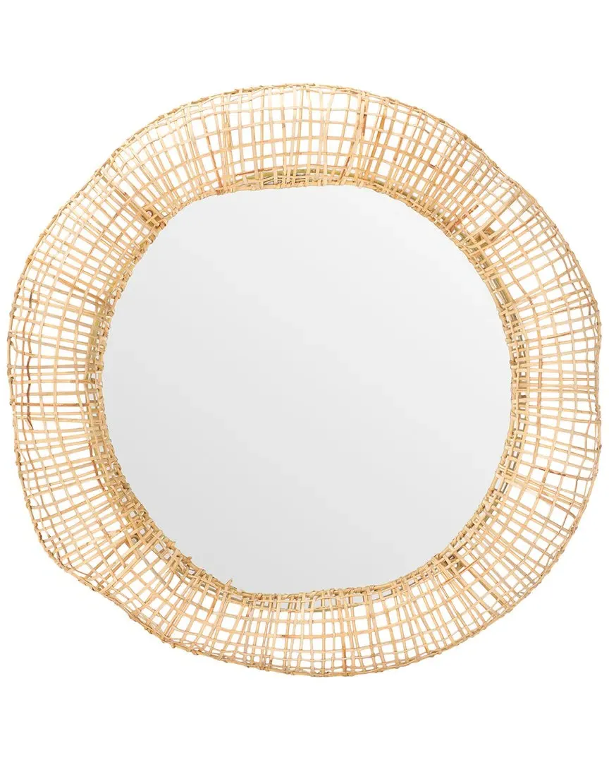 Alia Round Mirror - Natural, Cane image