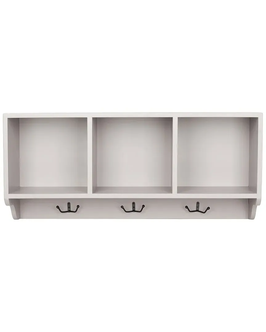 Alice Wall Shelf with Storage - Grey, MDF image
