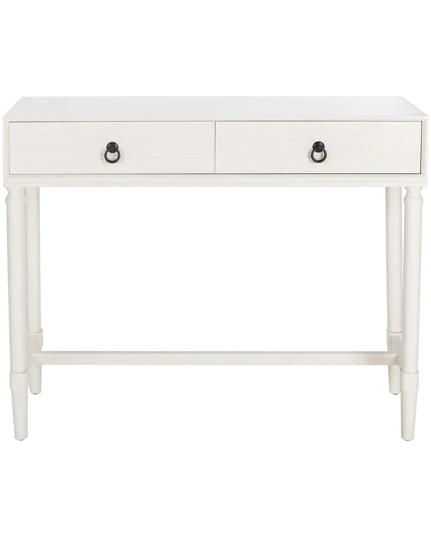 Aliyah 2-Drawer Console Table - White, Pine