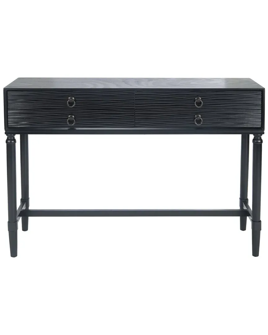 Aliyah 4-Drawer Console Table - Black, Pine image