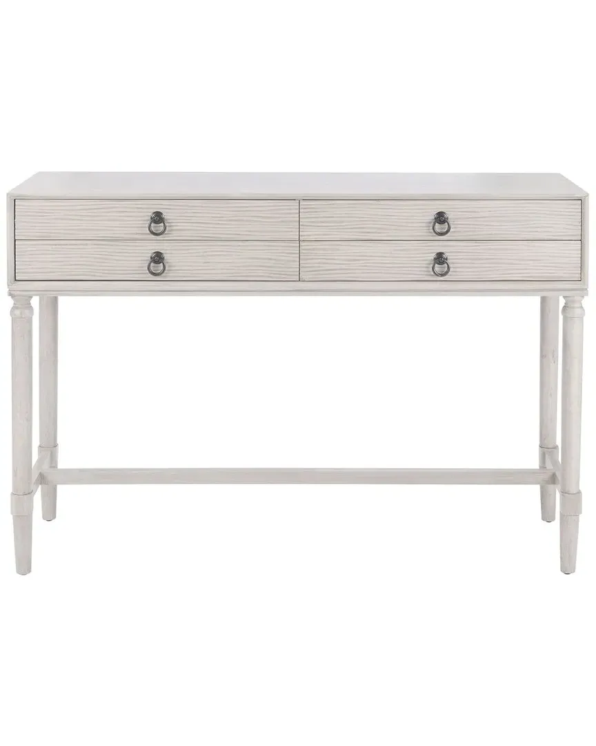 Aliyah 4-Drawer Console Table - Grey, Pine