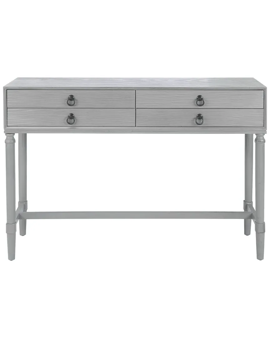 Aliyah 4-Drawer Console Table - Grey, Pine