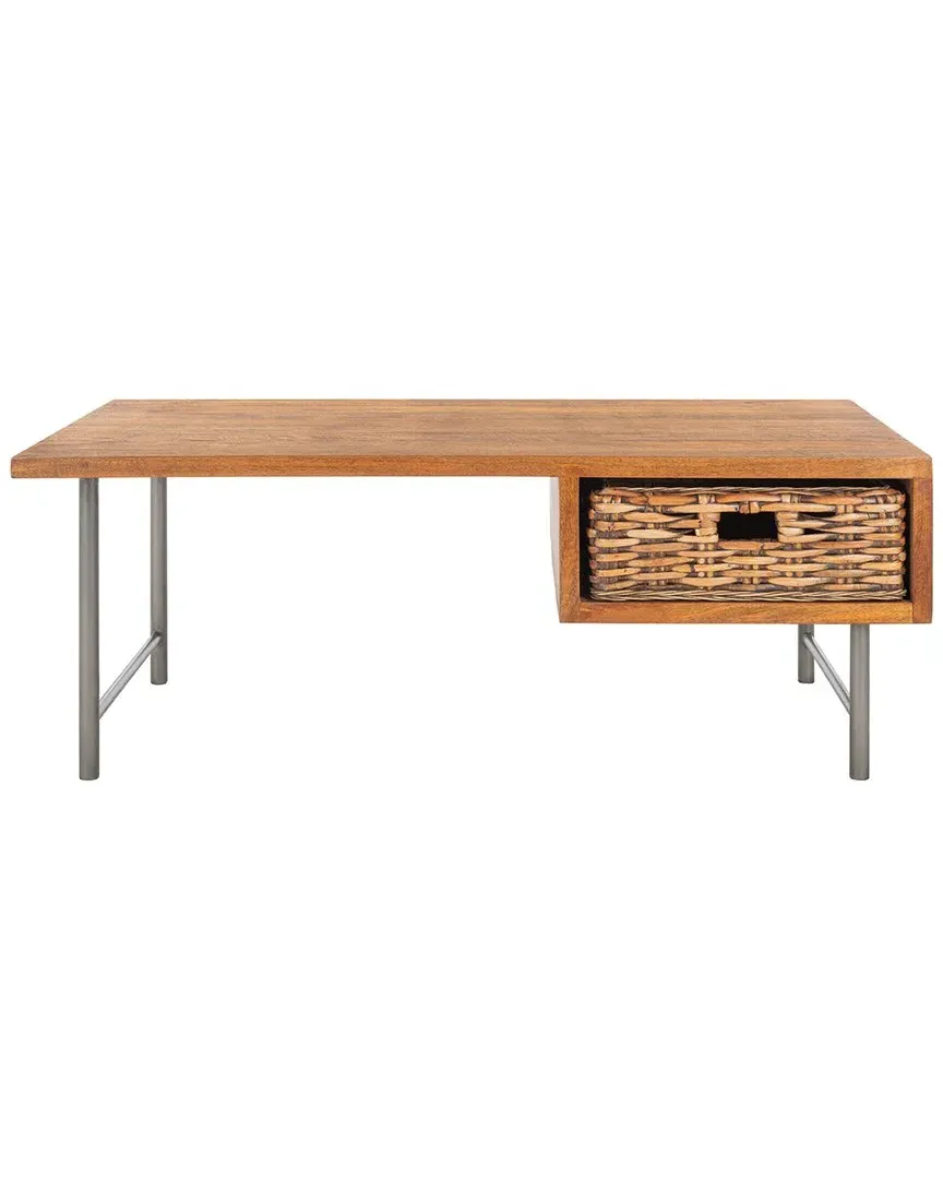 Allester 1-Drawer Coffee Table - Brown, Rattan image
