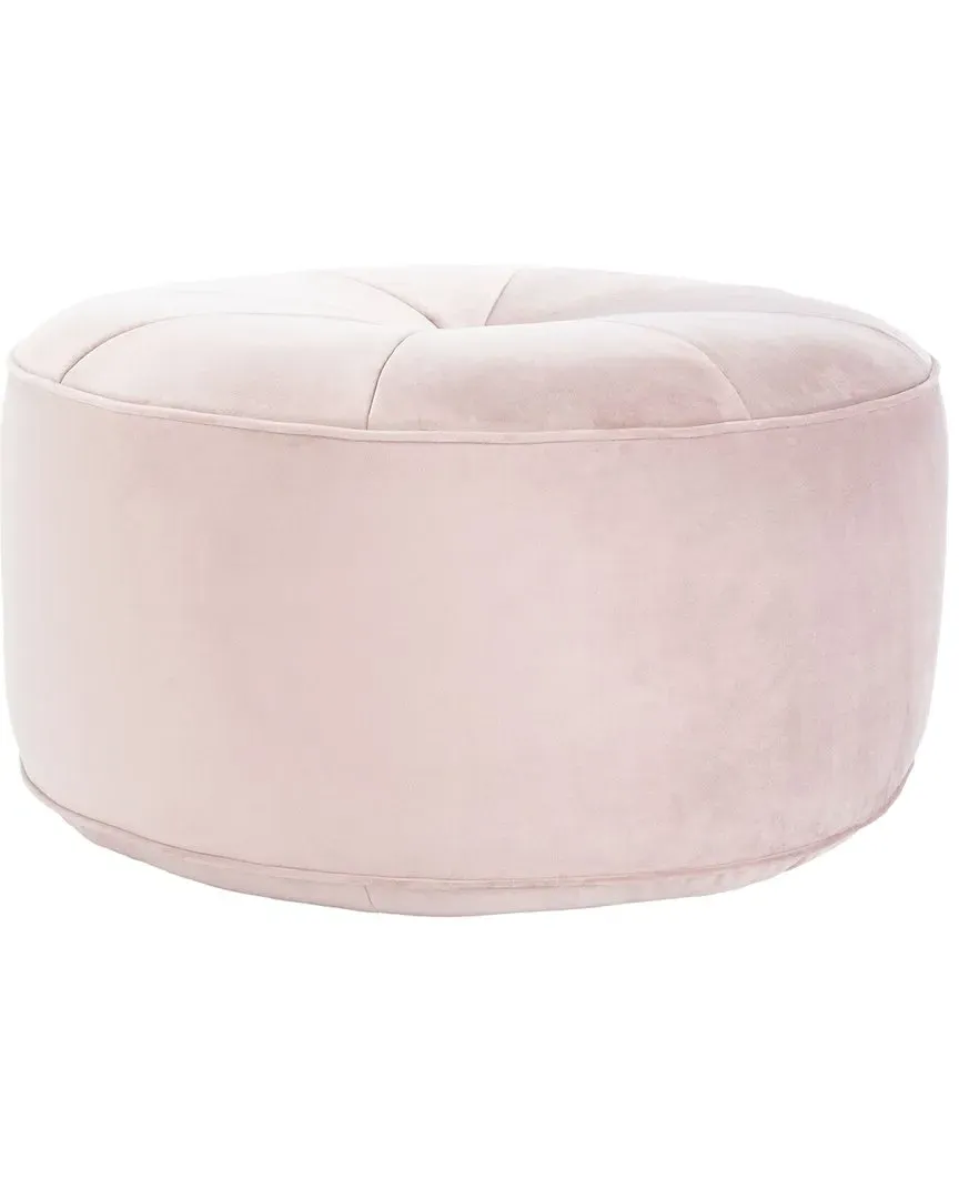 Amais Round Ottoman - Blush