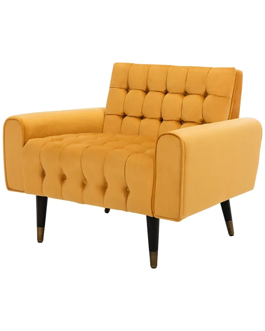 Amaris Tufted Accent Chair - Marigold, Velvet image