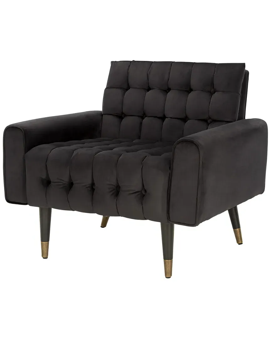 Amaris Tufted Accent Chair - Shale, Velvet