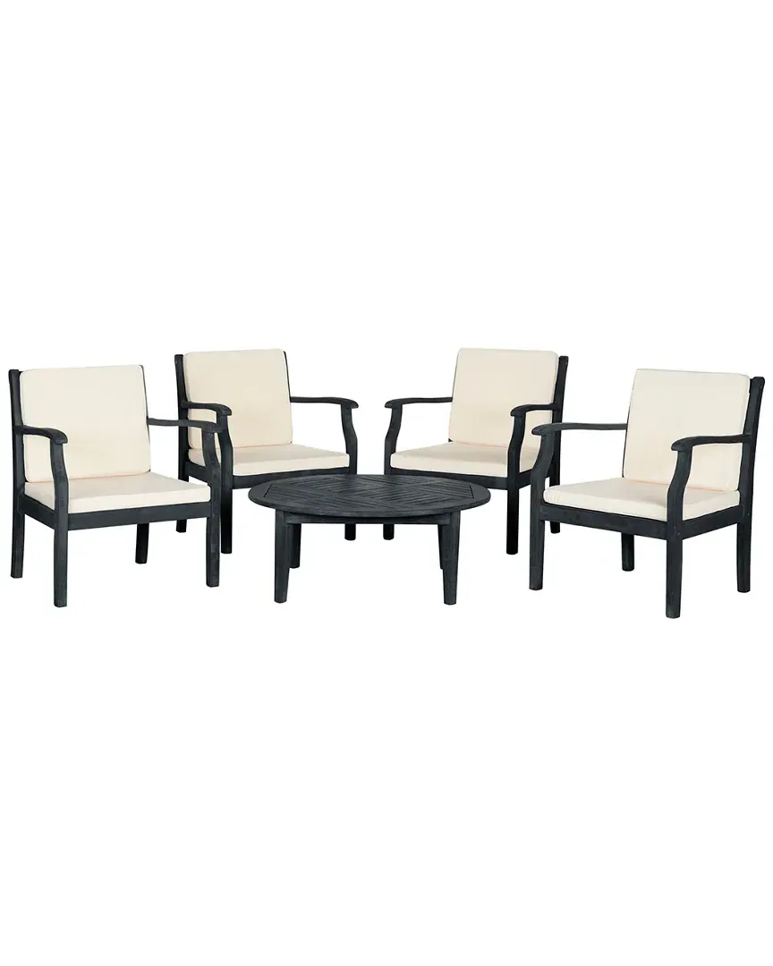 Anaheim 5-Piece Coffee Set - Dark Slate Grey, Acacia image