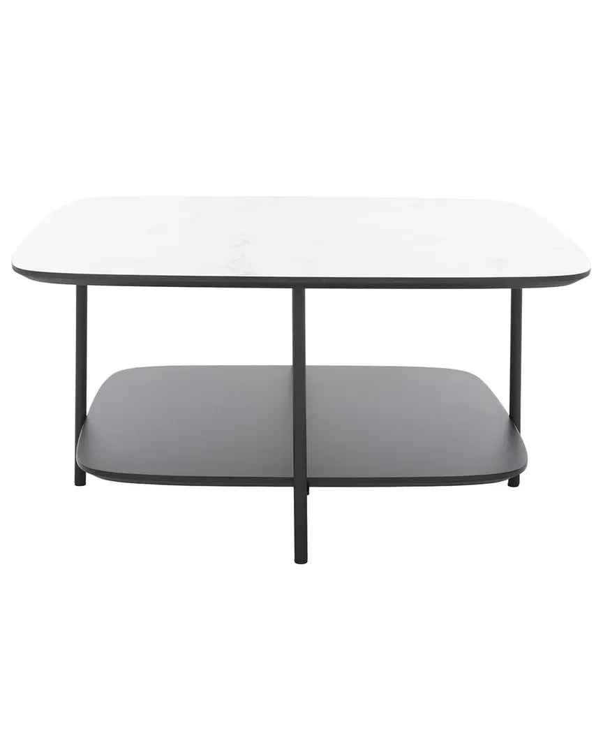 Anzia Coffee Table - White, Marble image