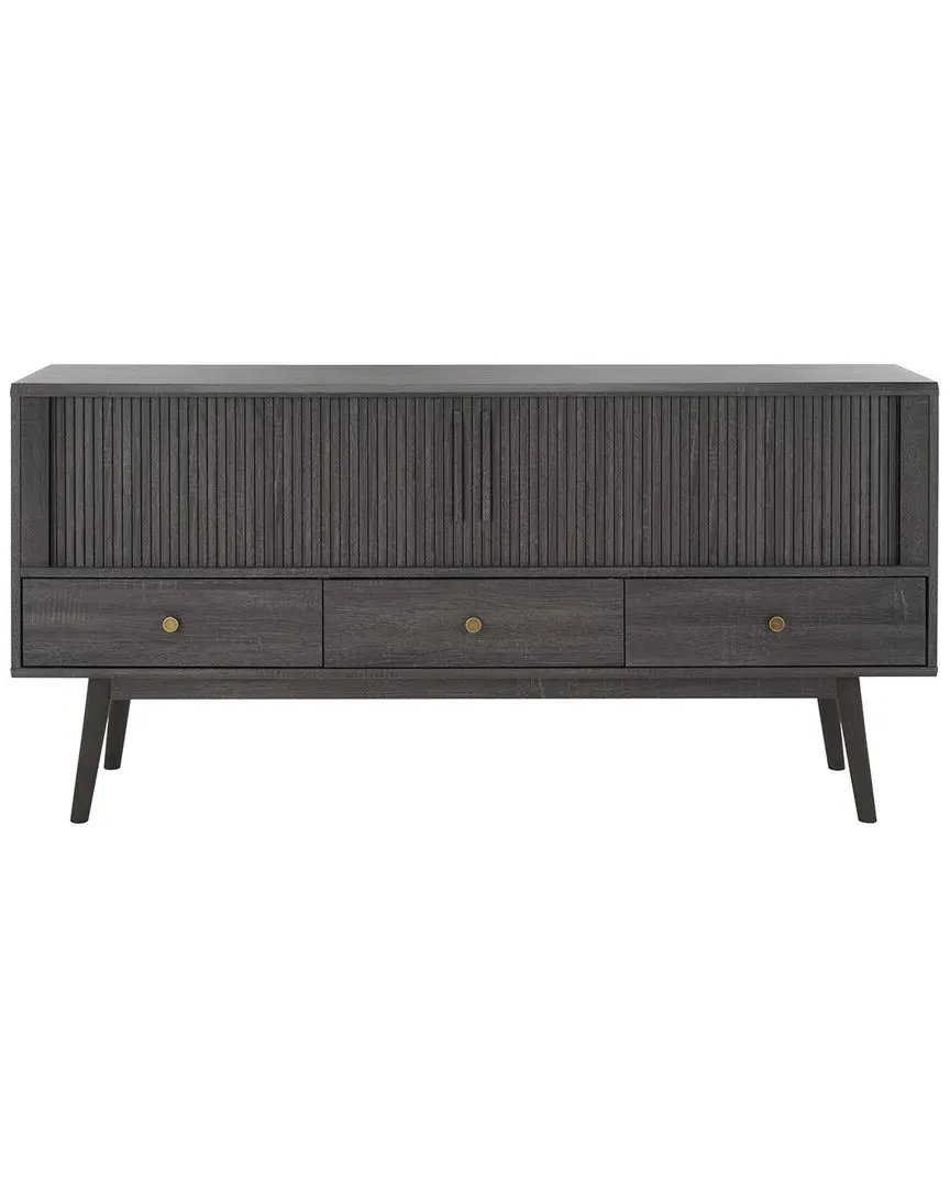 Aphra 2-Door Media Stand with 3 Drawers - Black