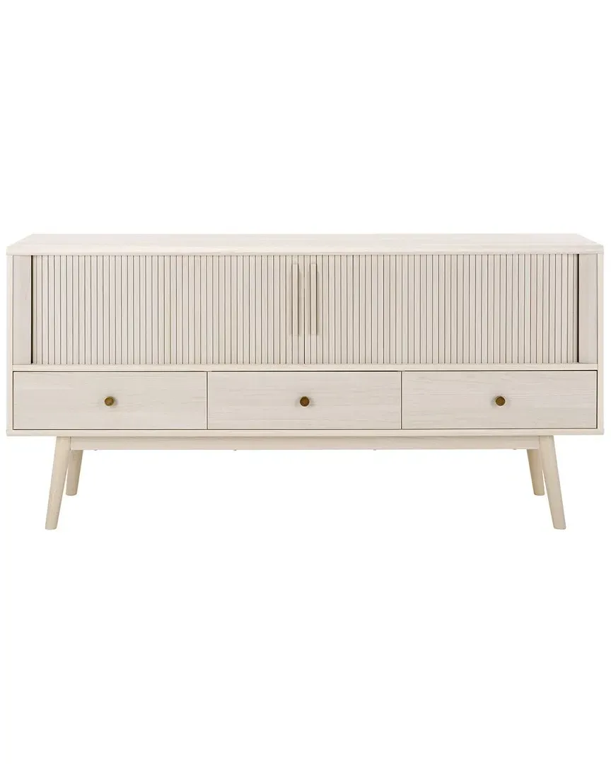 Aphra 2-Door Media Stand with 3 Drawers - White