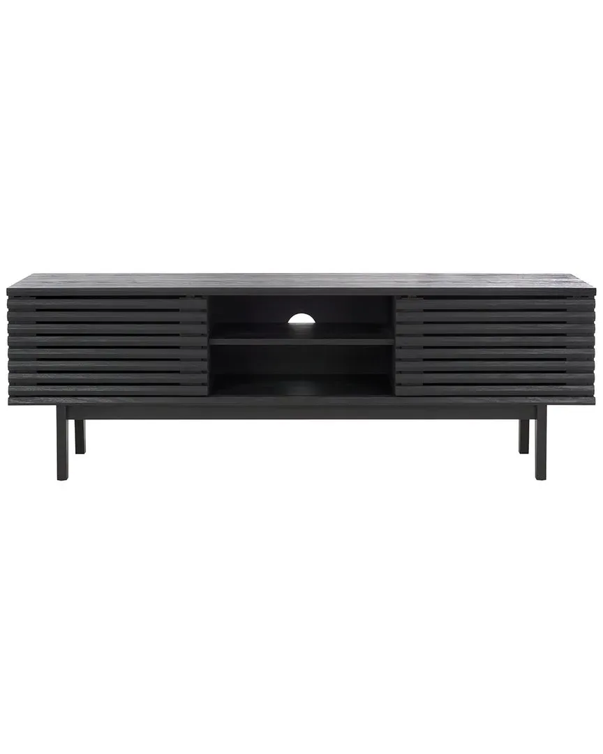 Aricia Large 2-Door Media Stand - Black image