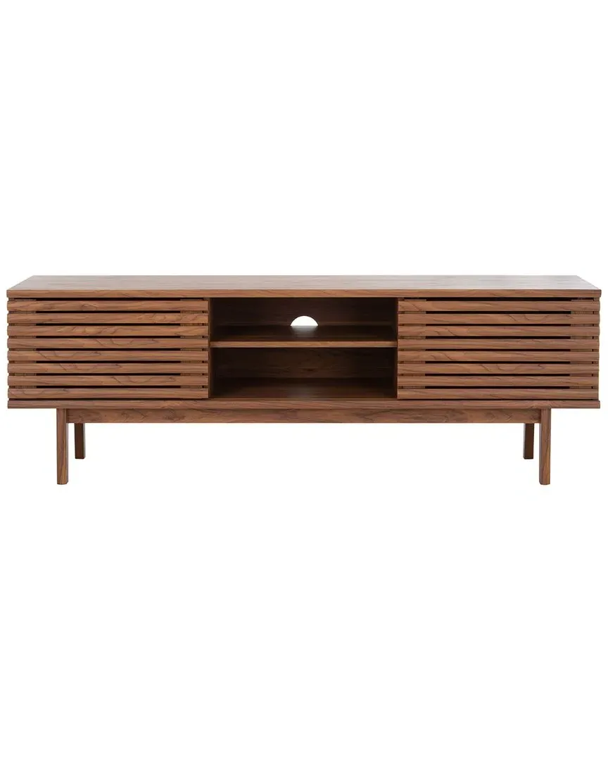 Aricia Large 2-Door Media Stand - Walnut