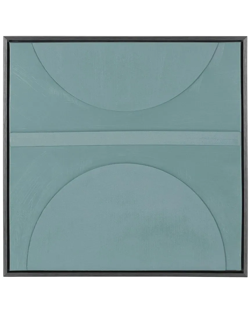 Around The Block 24x24 Wall Art - Blue Grey, Polyester Canvas