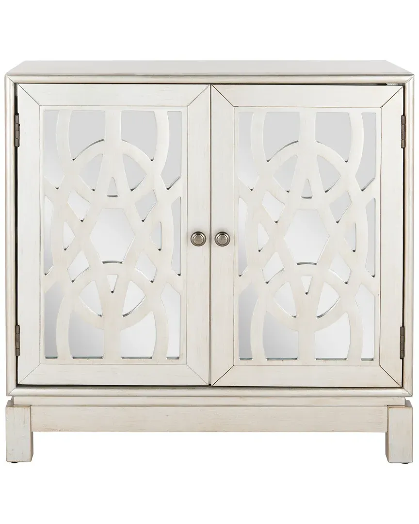 Ashlynn 2-Door Chest - Silver, Rubberwood