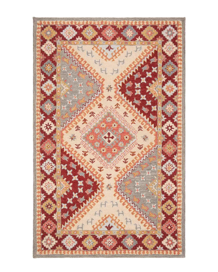 Aspen Hand-Tufted Rug - Red, Wool