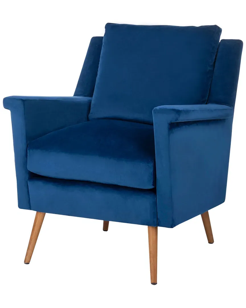 Astrid Arm Chair - Navy, Velvet