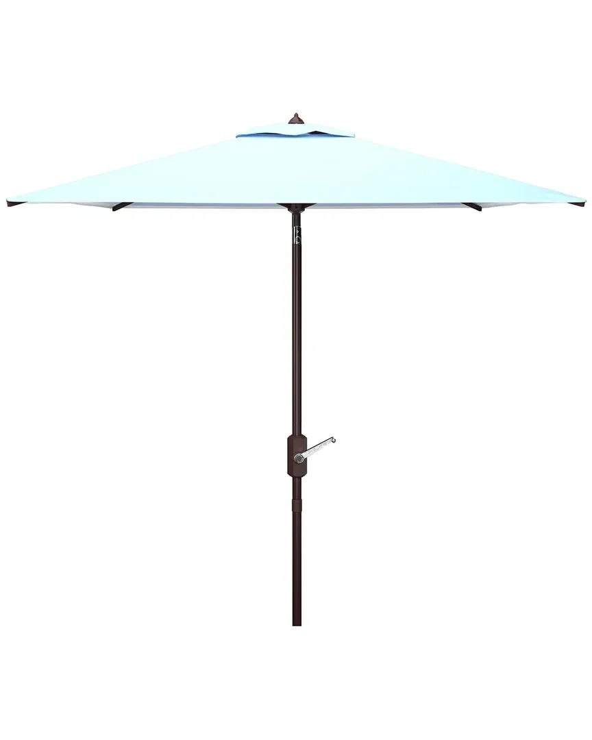 Athens 7.5' Square Umbrella with Crank - Blue, Metal