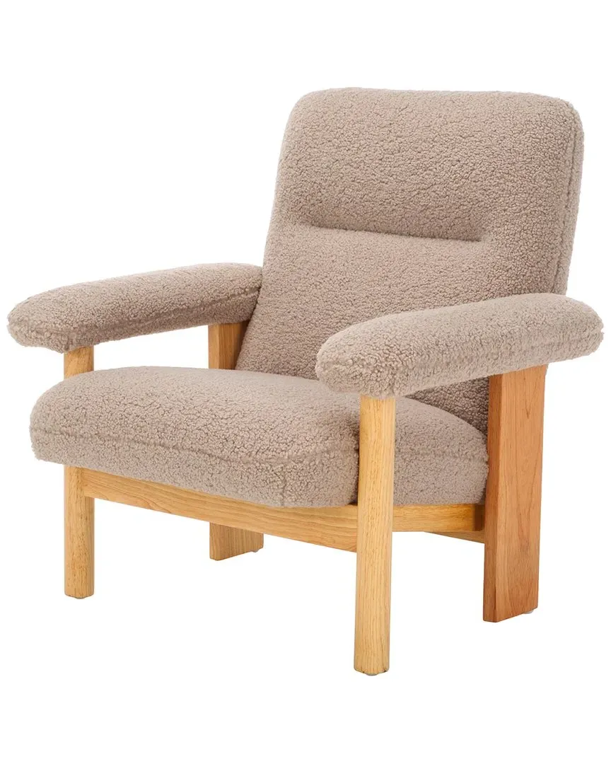 Attwell Accent Chair - Beige, Faux Shearling image