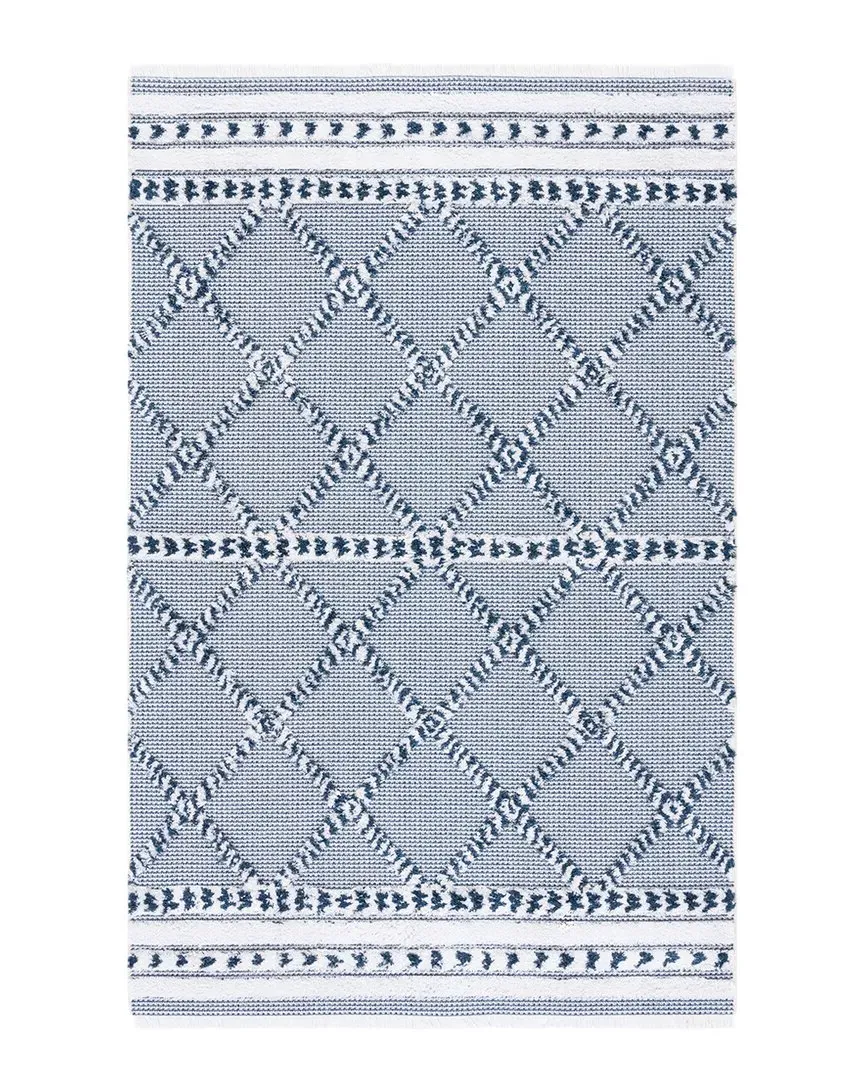 Augustine Recycled Cotton & Polyester Rug - Navy image