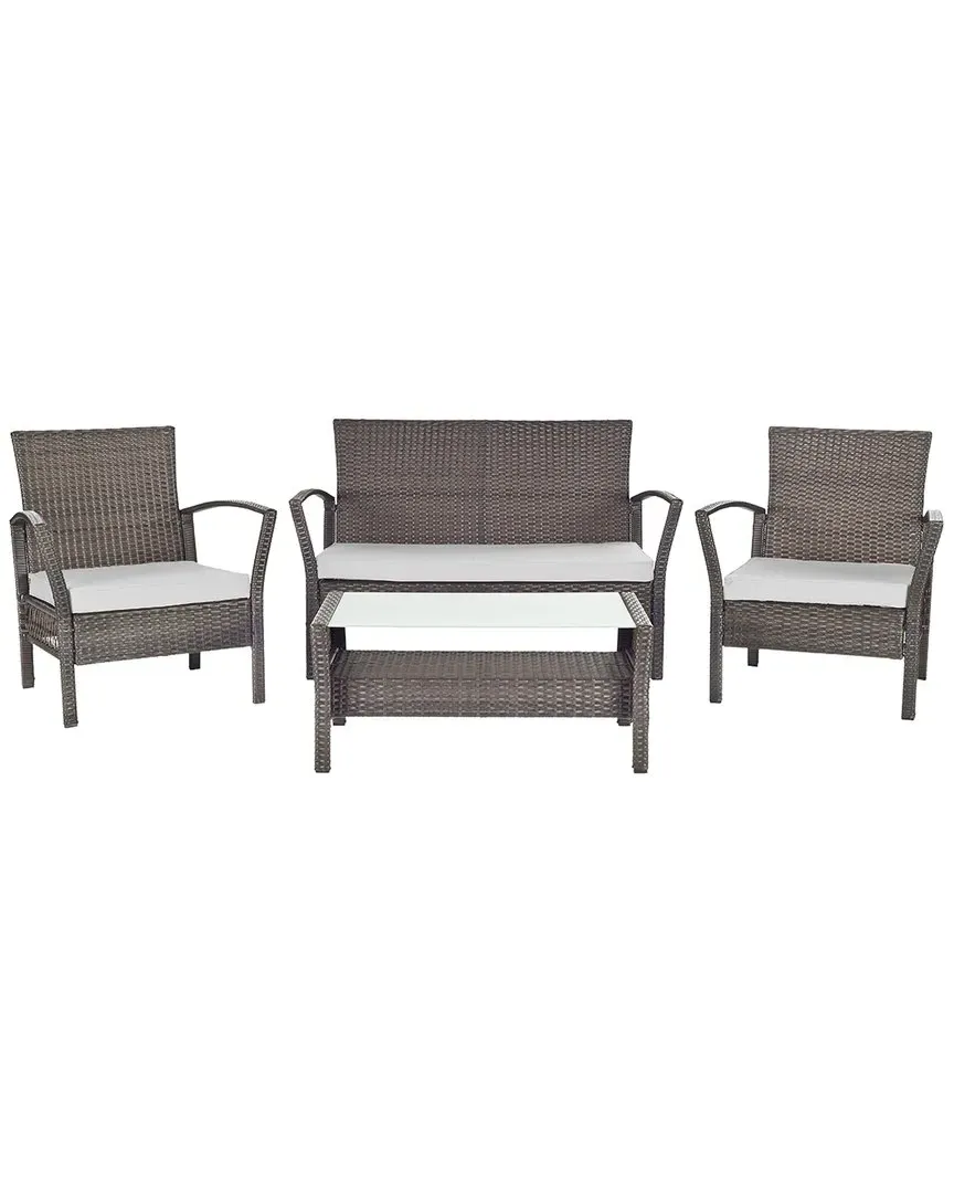 Avaron 4-Piece Outdoor Set - Brown, Rattan