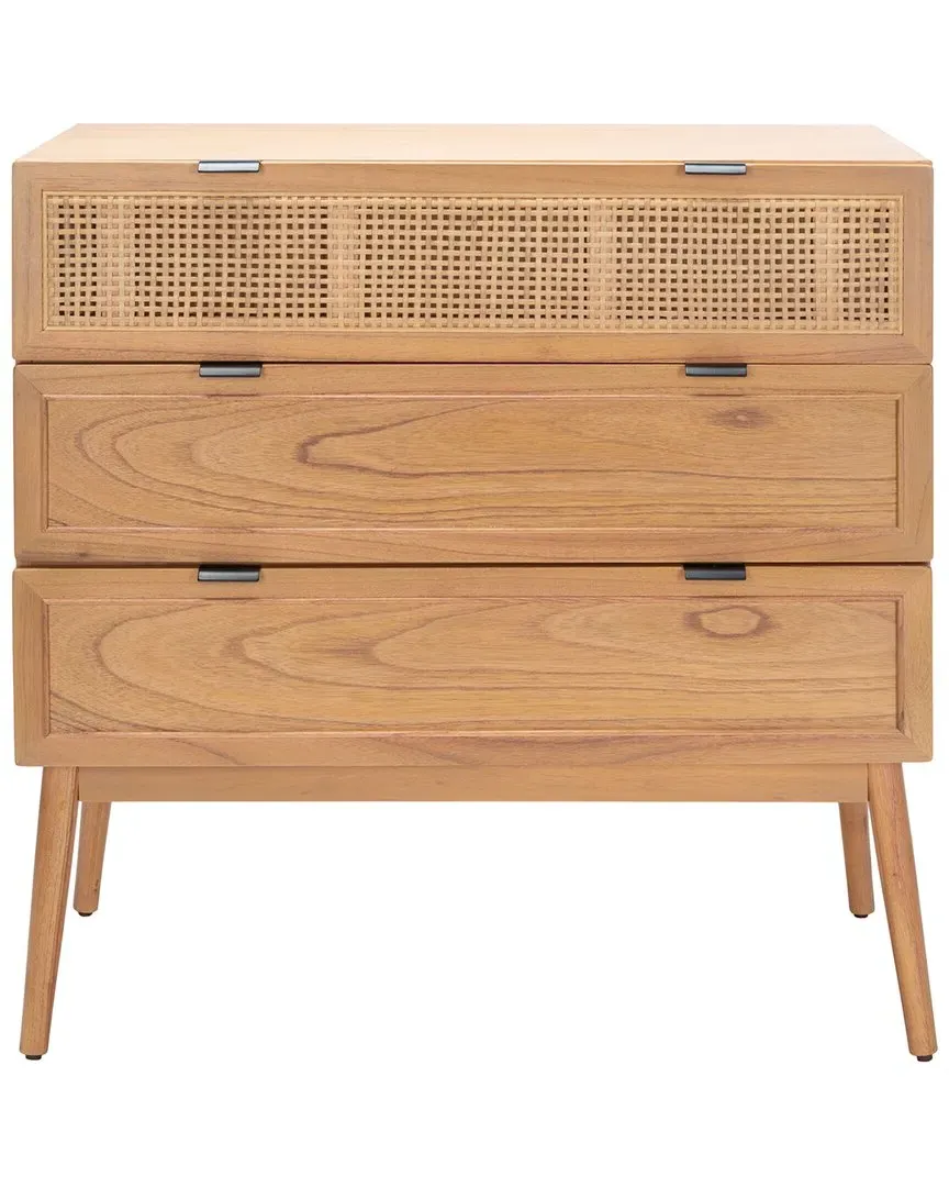 Baisley 3-Drawer Rattan Chest - Natural