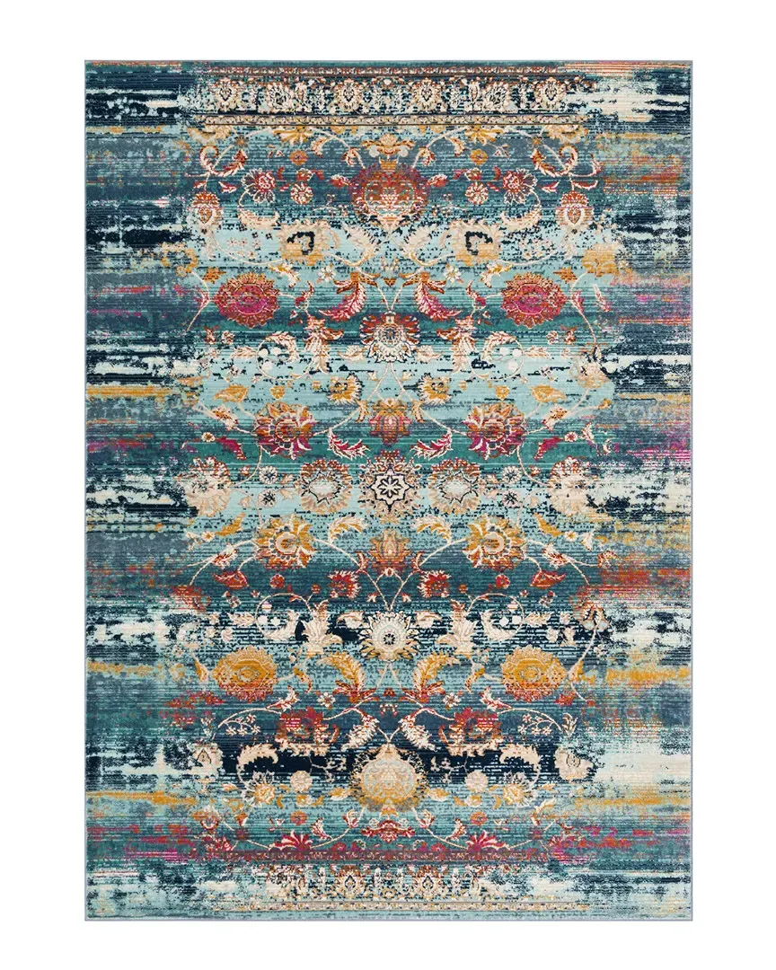Baldwin Rug - Teal Beige, Polypropylene