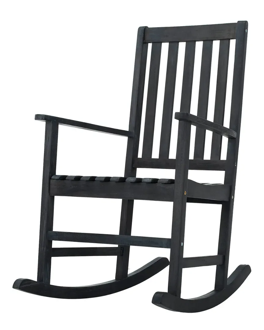 Barstow Rocking Chair - Dark Slate Grey, Acacia