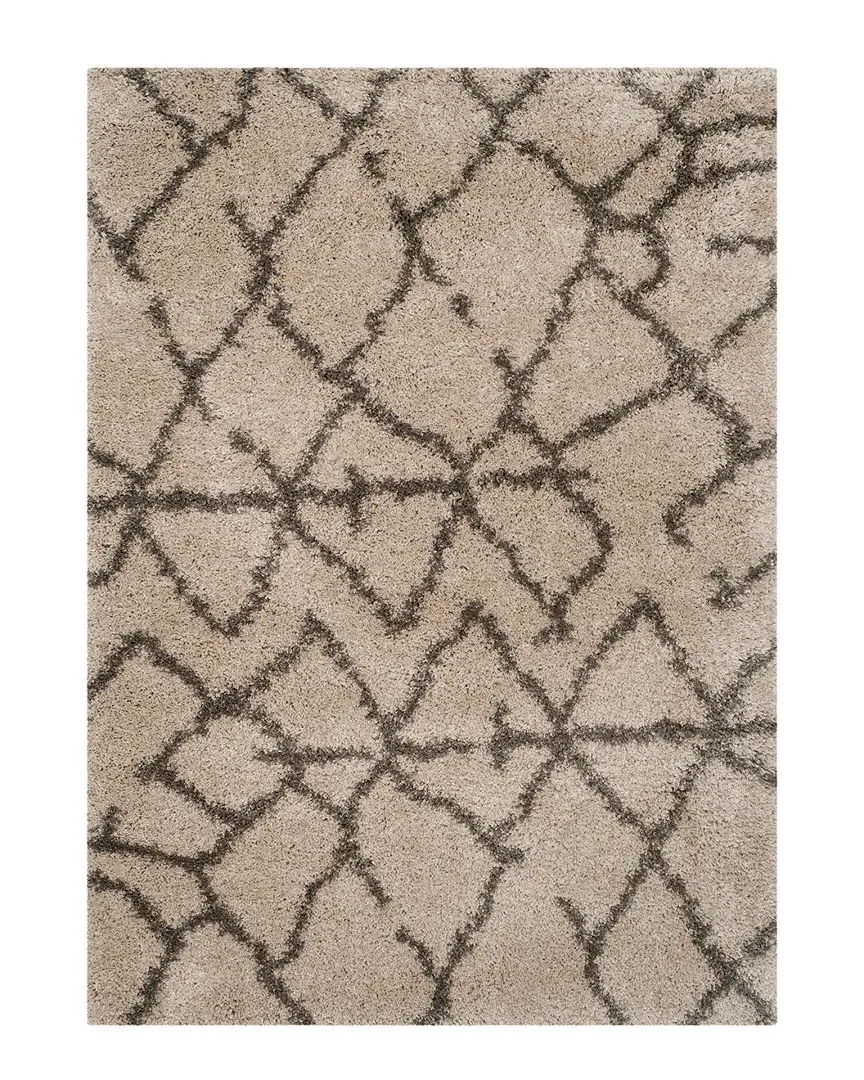 Belize Shag Rug - Taupe Grey, Polypropylene