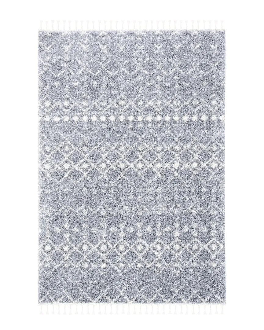 Berber Fringe Shag Rug - Grey, Polypropylene image