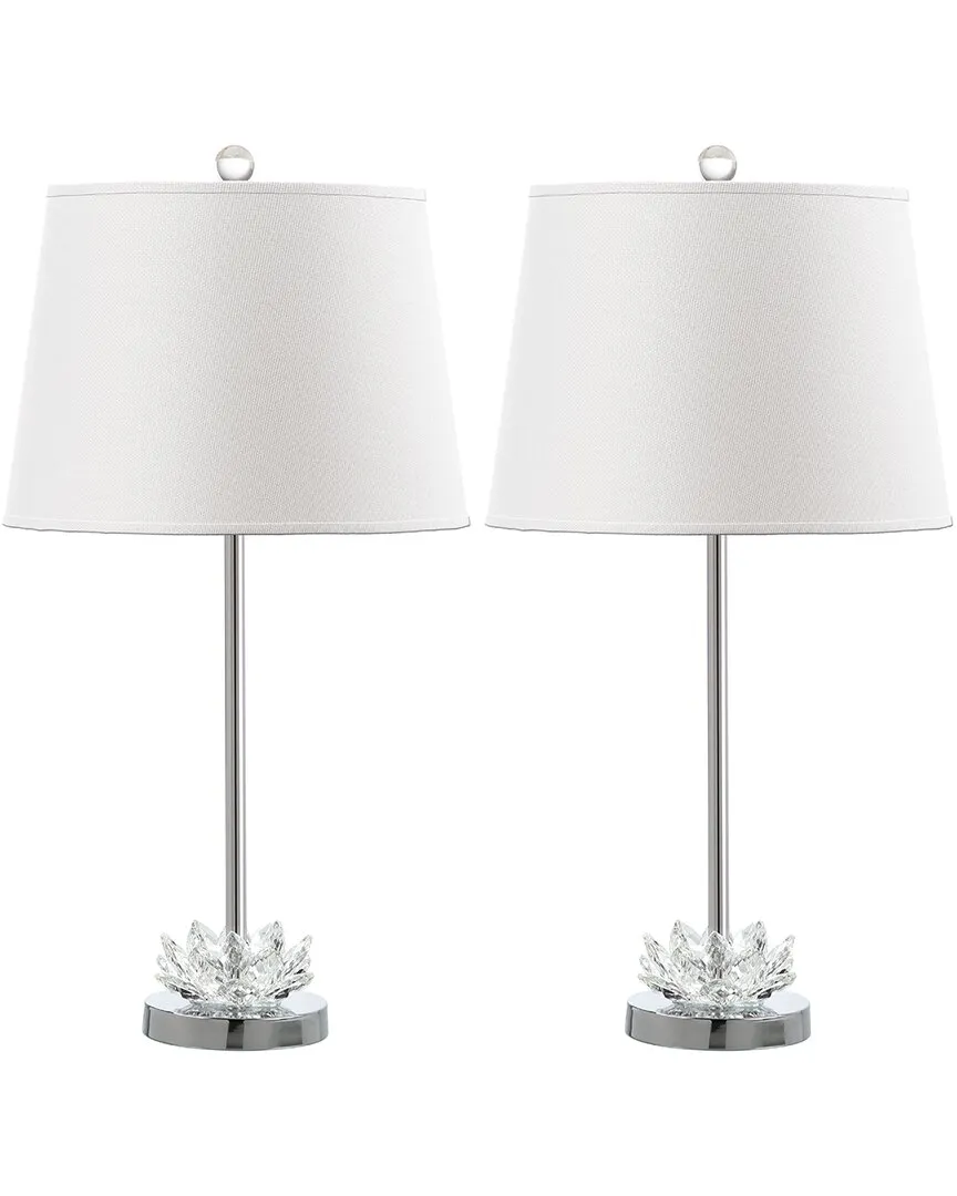 Beverly 23in Crystal Table Lamp - Clear