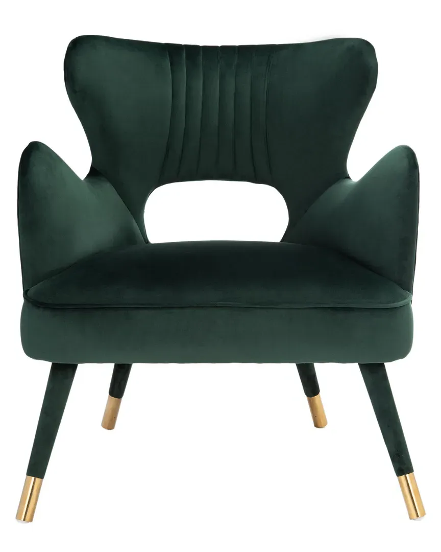 Blair Wingback Accent Chair - Forest Green image