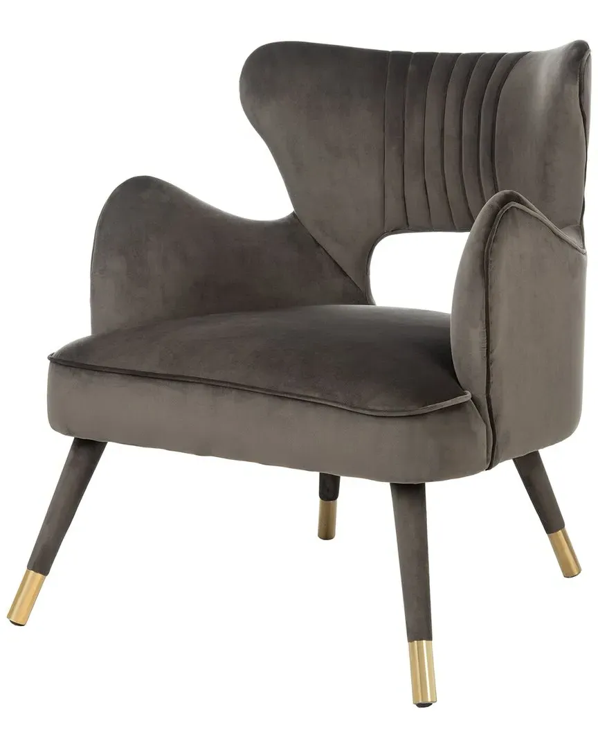 Blair Wingback Accent Chair - Shale, Birch