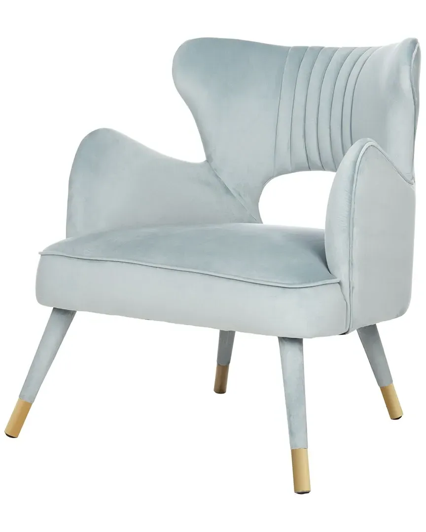 Blair Wingback Accent Chair - Slate Blue, Birch