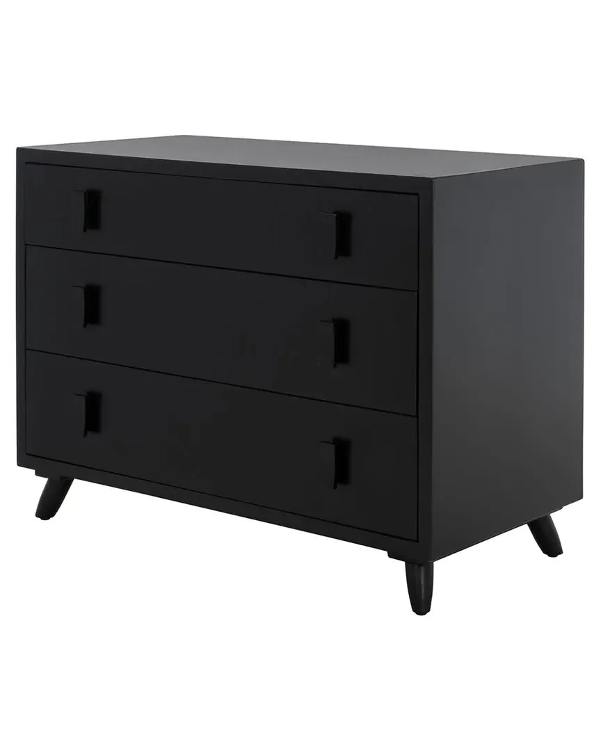 Blaize 3 Drawer Chest - Black