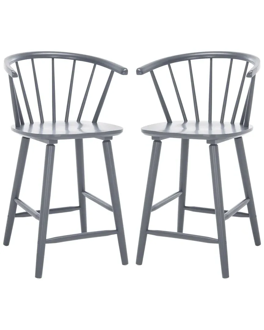 Blanchard Counter Stools Set - Grey, Rubberwood image