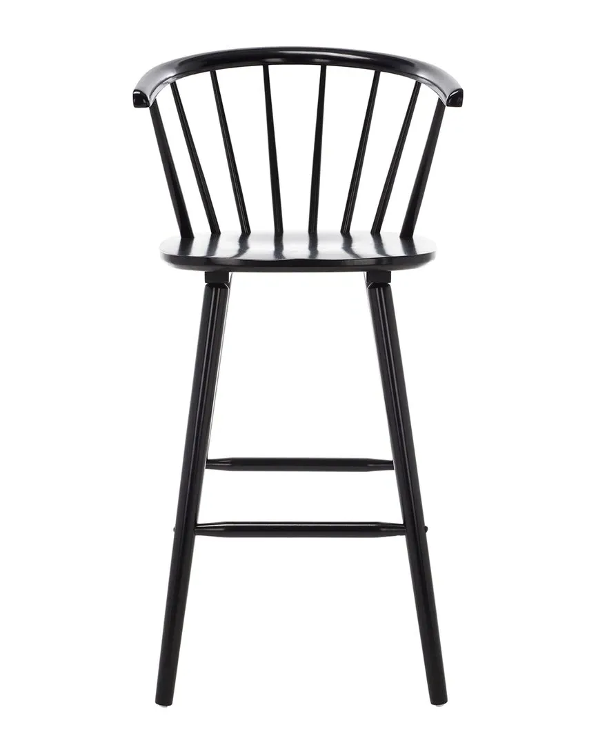 Blanchard Set of 2 Bar Stools - Black, Rubber Wood image