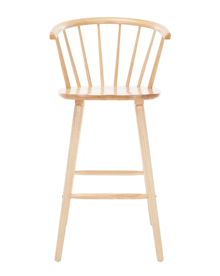 Blanchard Set of 2 Bar Stools - Natural, Rubber Wood