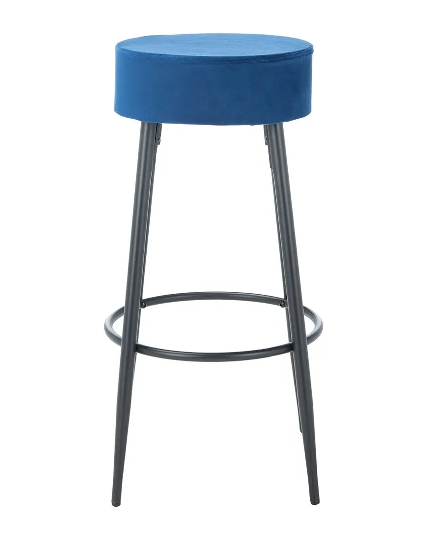 Bohden Round Counter Stool - Navy, Velvet