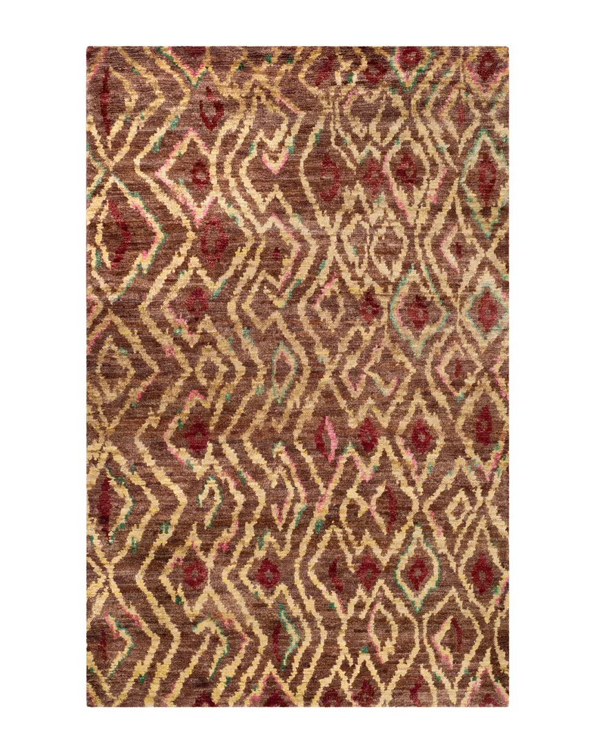 Bohemian Hand-Knotted Rug - Brown, Jute