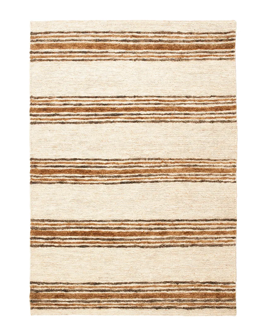 Bohemian Hand-Knotted Rug - Natural, Jute