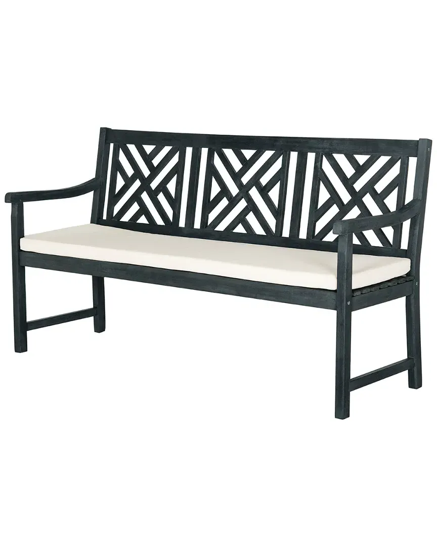 Bradbury 3-Seater Outdoor Bench - Dark Slate Grey, Acacia image