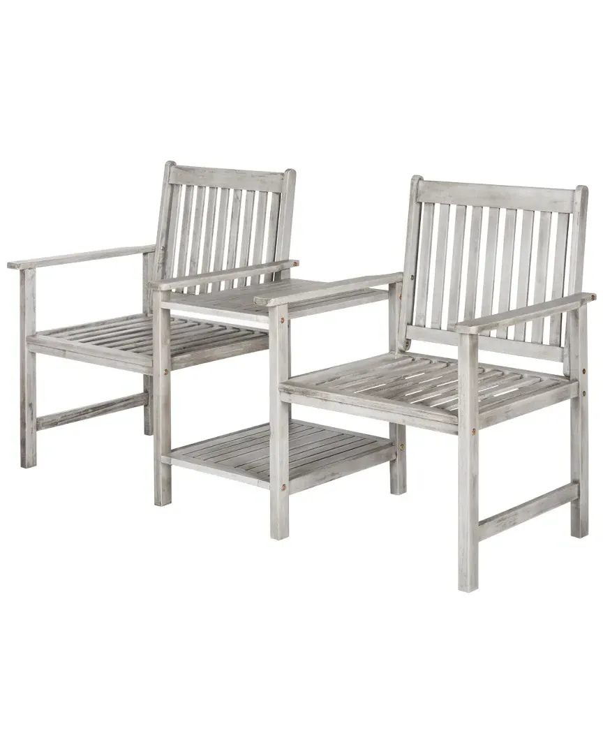 Brea Twin Seat Bench - Grey, Acacia