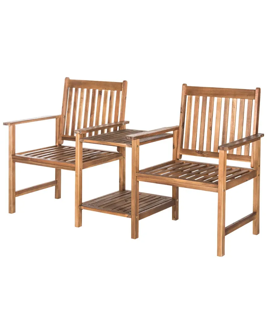 Brea Twin Seat Bench - Natural, Acacia