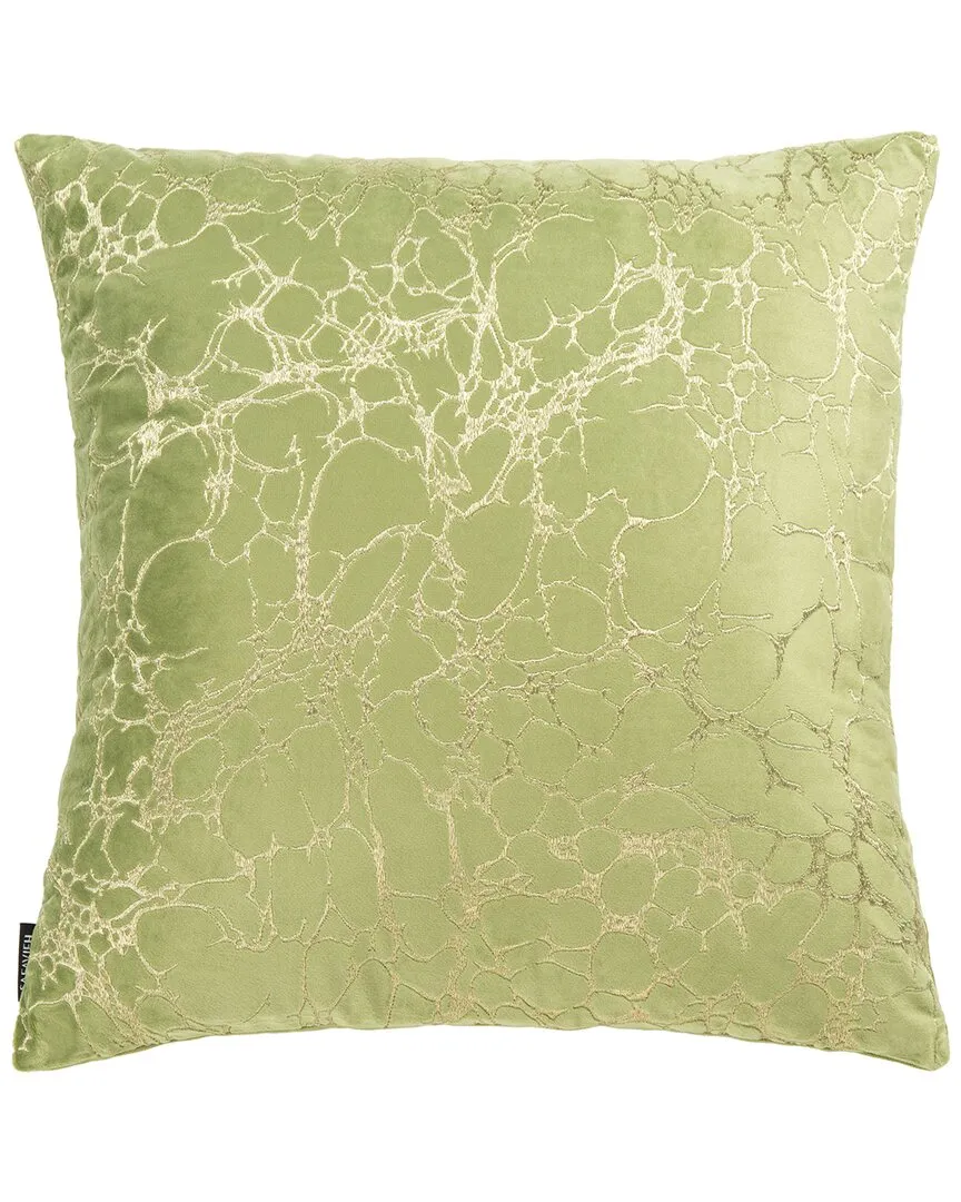 Brenla Pillow - Green, Poly Velvet image