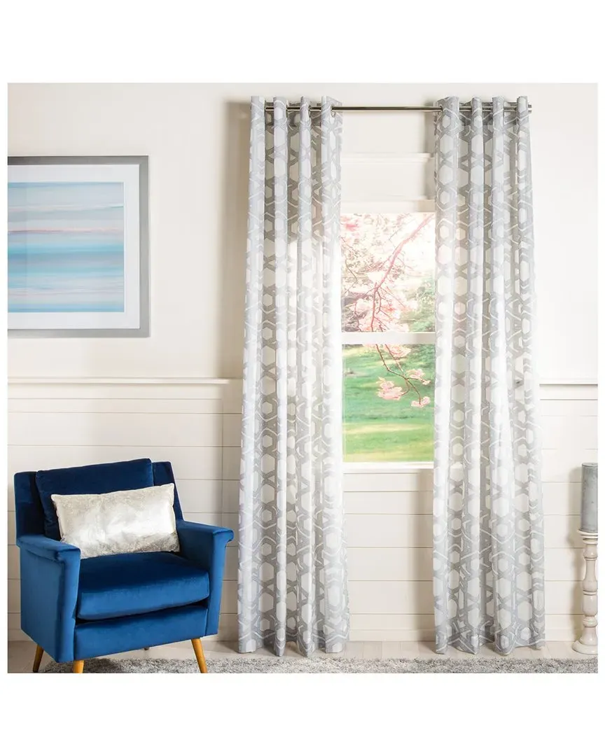 Brenna Window Panel - Grey, Polyester