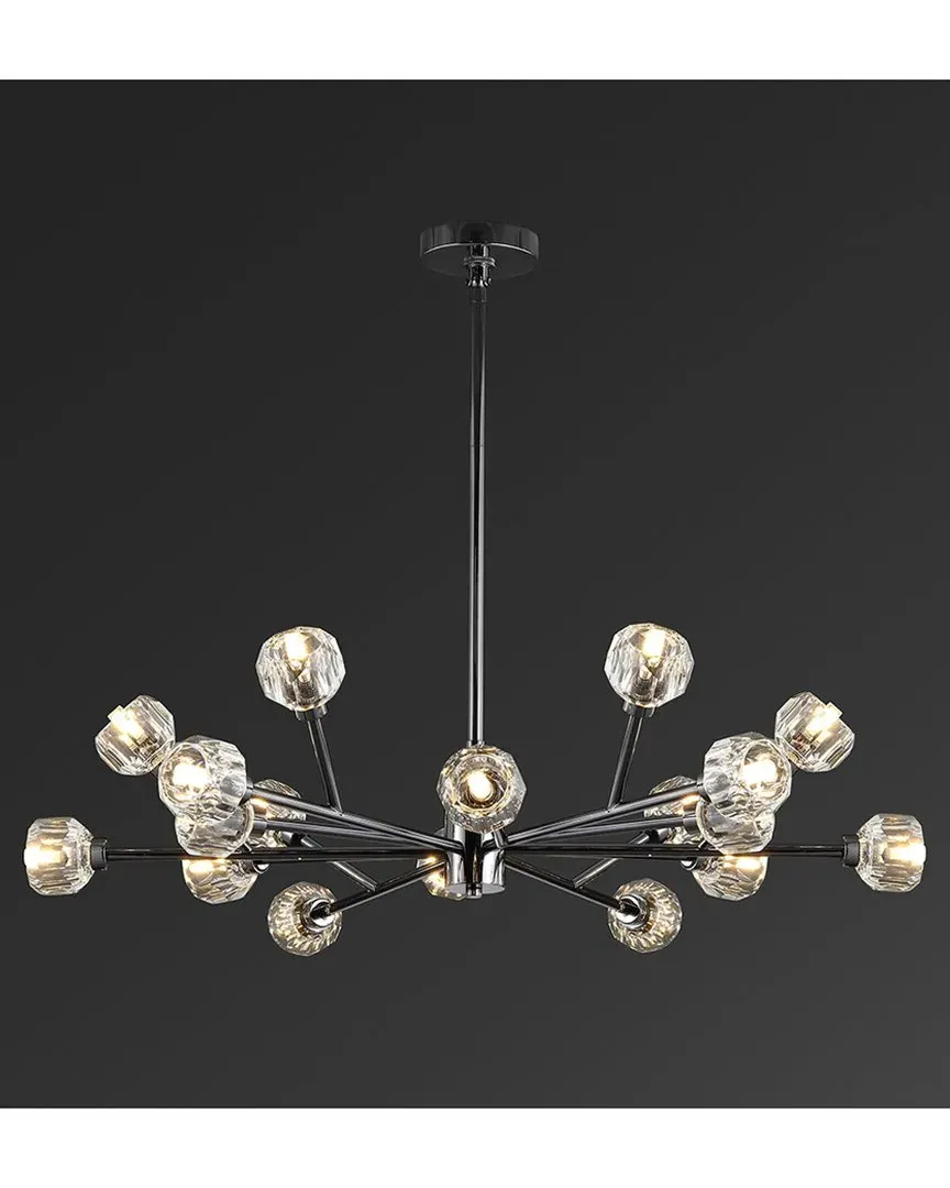 Breyer Crystal Chandelier - Black, Iron image