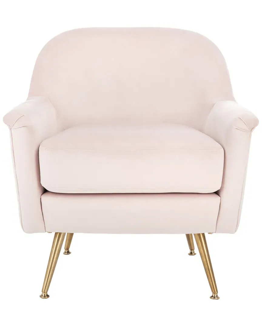 Brienne Arm Chair - Blush Pink, Velvet image